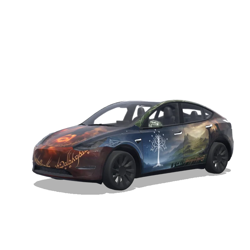 Custom Model Y Wrap Design
