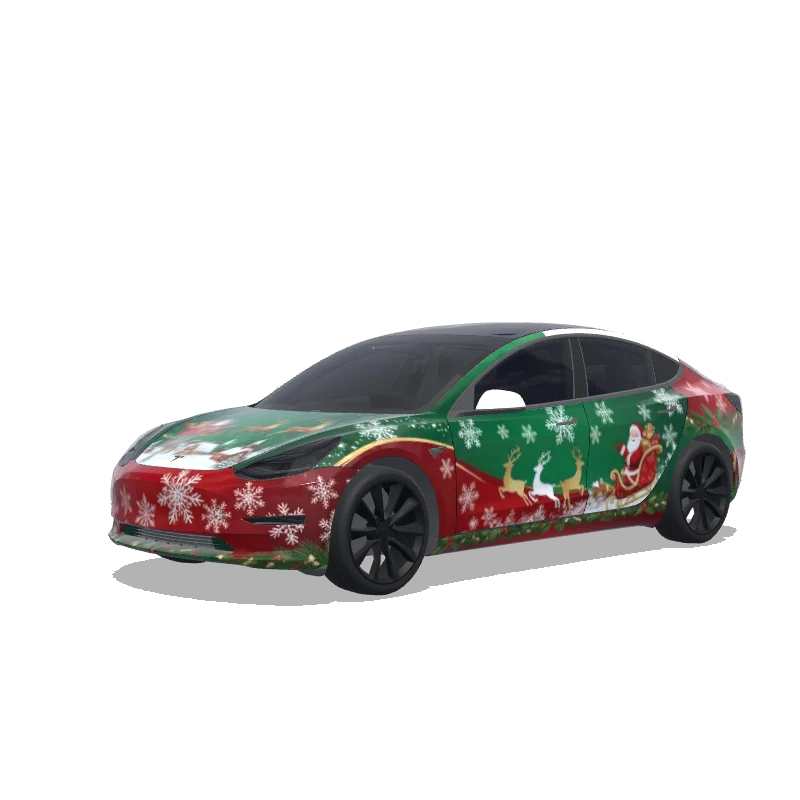 Custom Model 3 Wrap Design