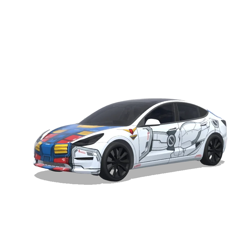 Custom Model 3 Wrap Design