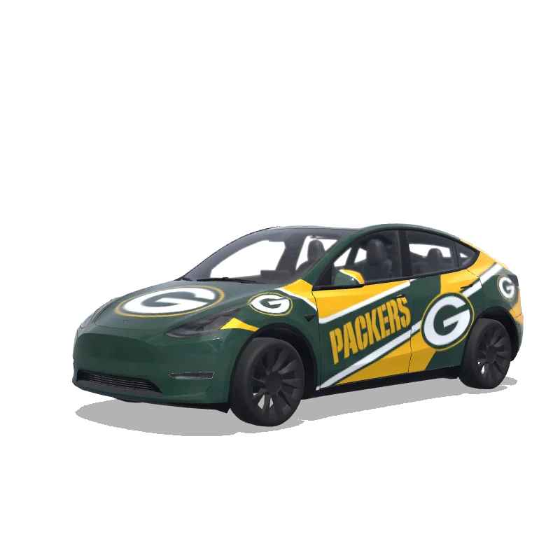 Tesla Model Y Paint Shop wrap, 3D preview