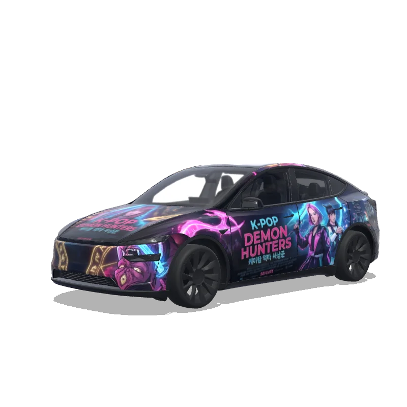Tesla Model Y (2025+) wrap design - K pop demon hunters movie