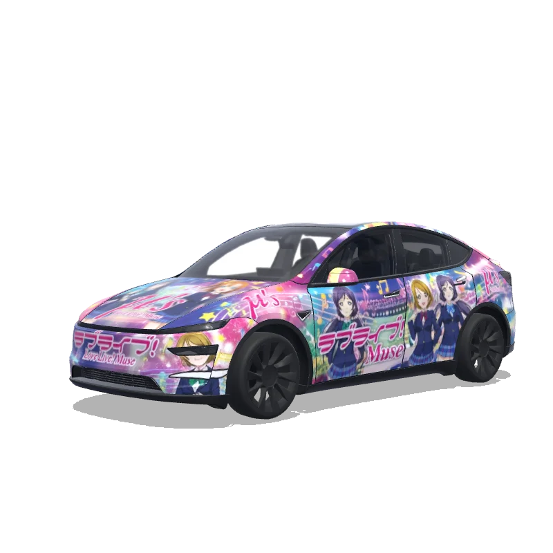 Tesla Model Y (2025+) wrap design - DO itasha of live live muse