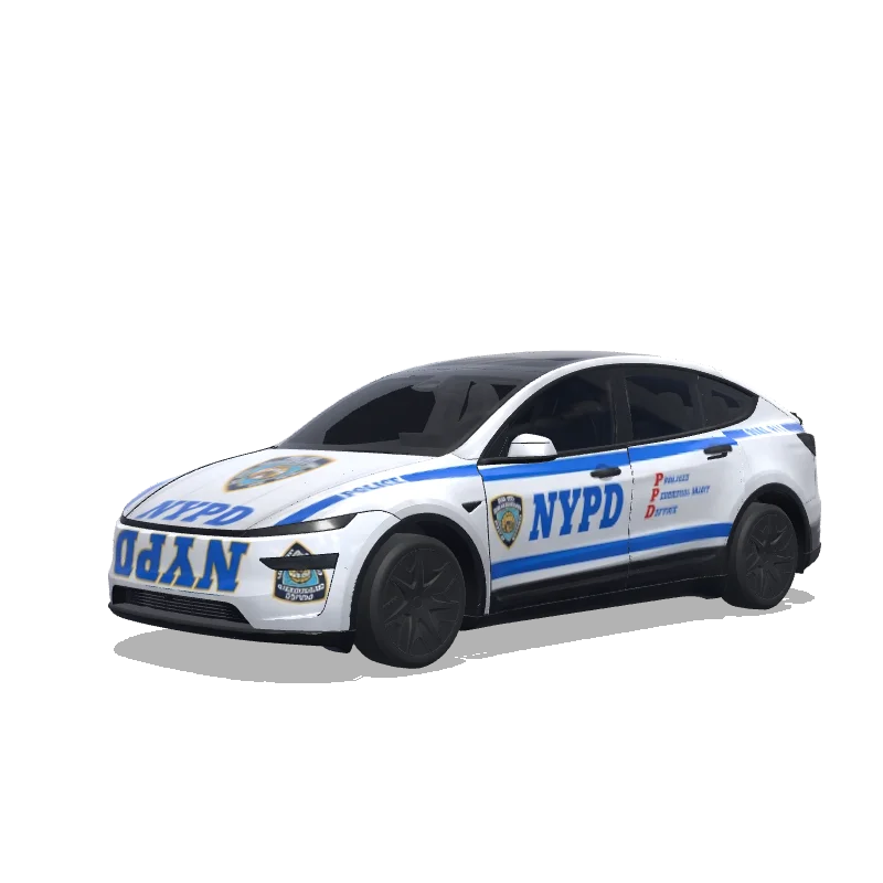 Tesla Model Y L wrap design - nypd警车