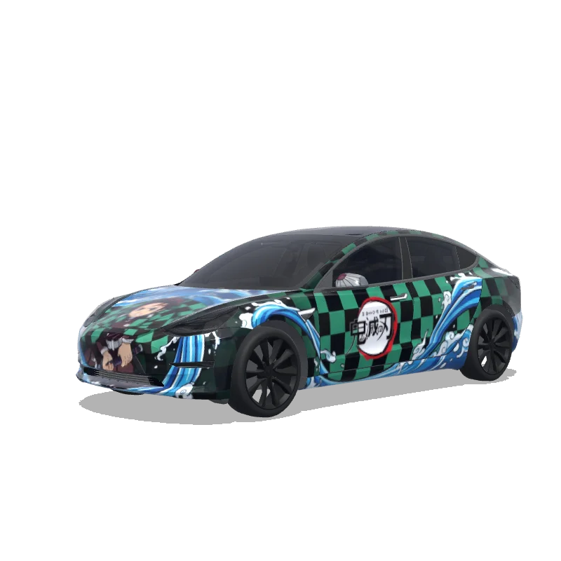 Custom Model 3 Wrap Design