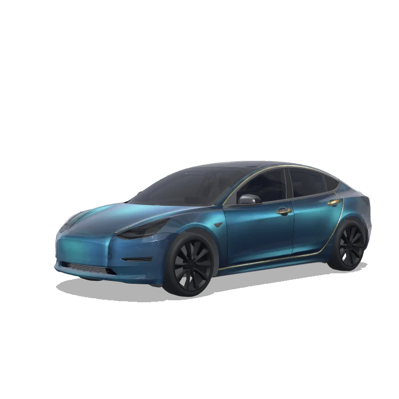 Carbon Fiber Model 3 Wrap Design