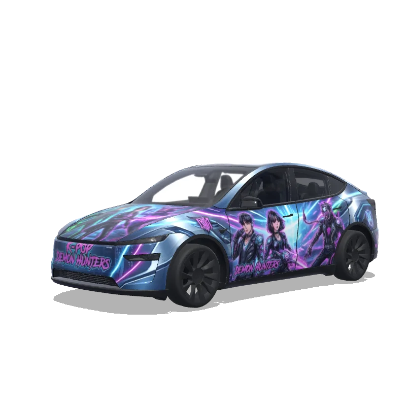 Tesla Model Y (2025+) wrap design - K pop demon hunters