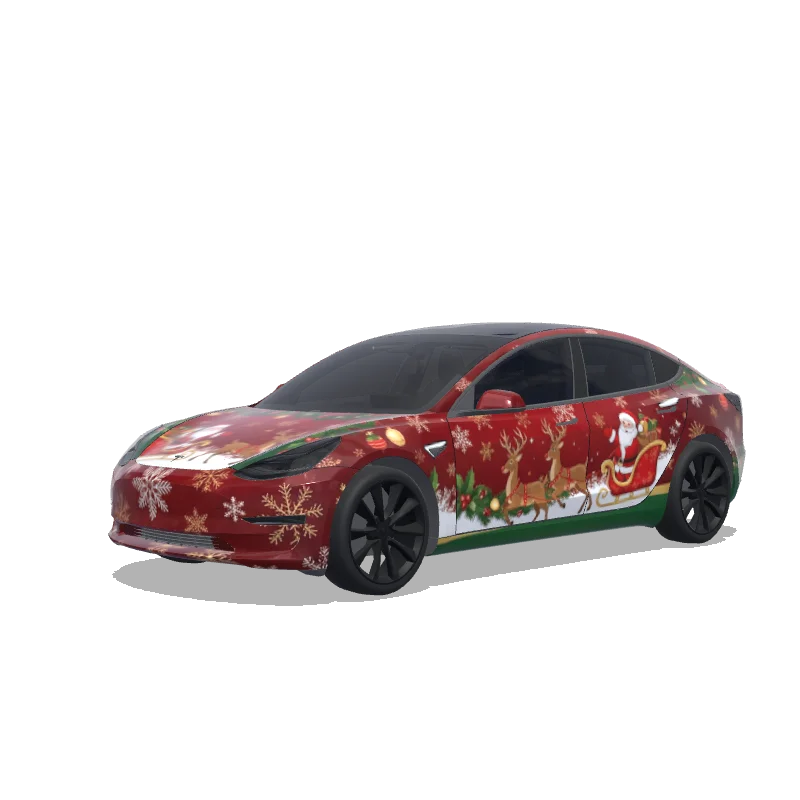Custom Model 3 Wrap Design