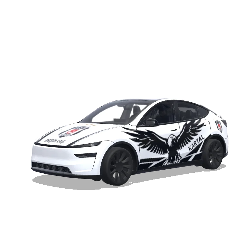 Tesla Model Y (2025+) wrap design - beşiktaş, kartal, 4 yıldız