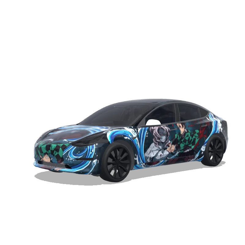 Custom Model 3 Wrap Design