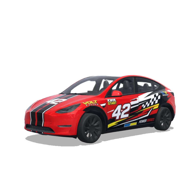 Racing Model Y Wrap Design
