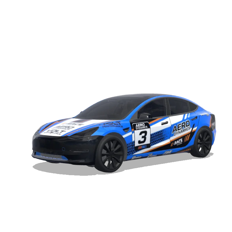Racing Model 3 Wrap Design