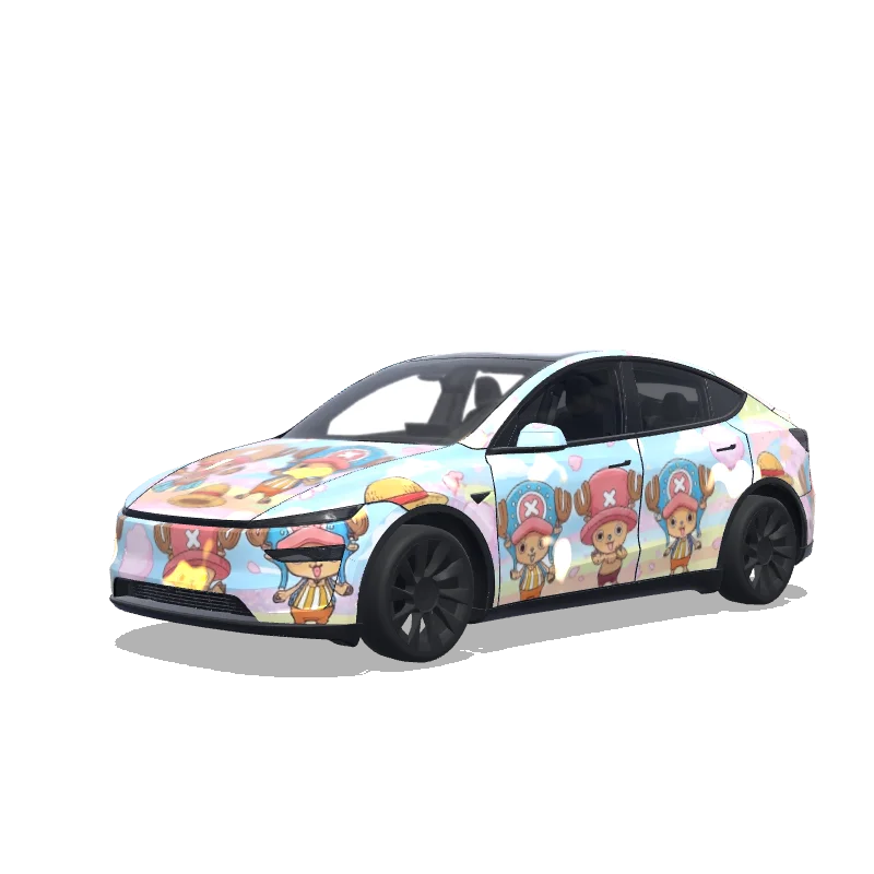 Tesla Model Y (2025+) Premium Paint Shop wrap, 3D preview