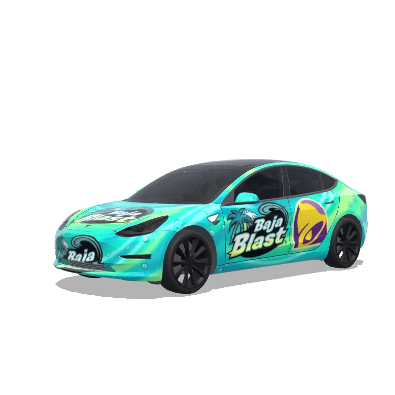 Custom Model 3 Wrap Design
