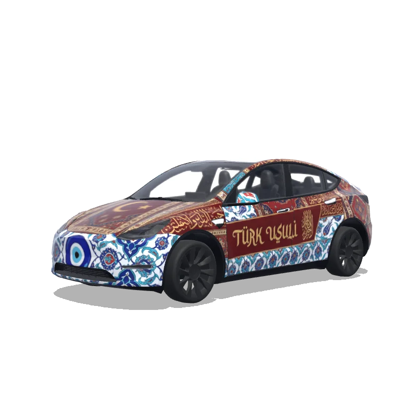 Custom Model Y Wrap Design