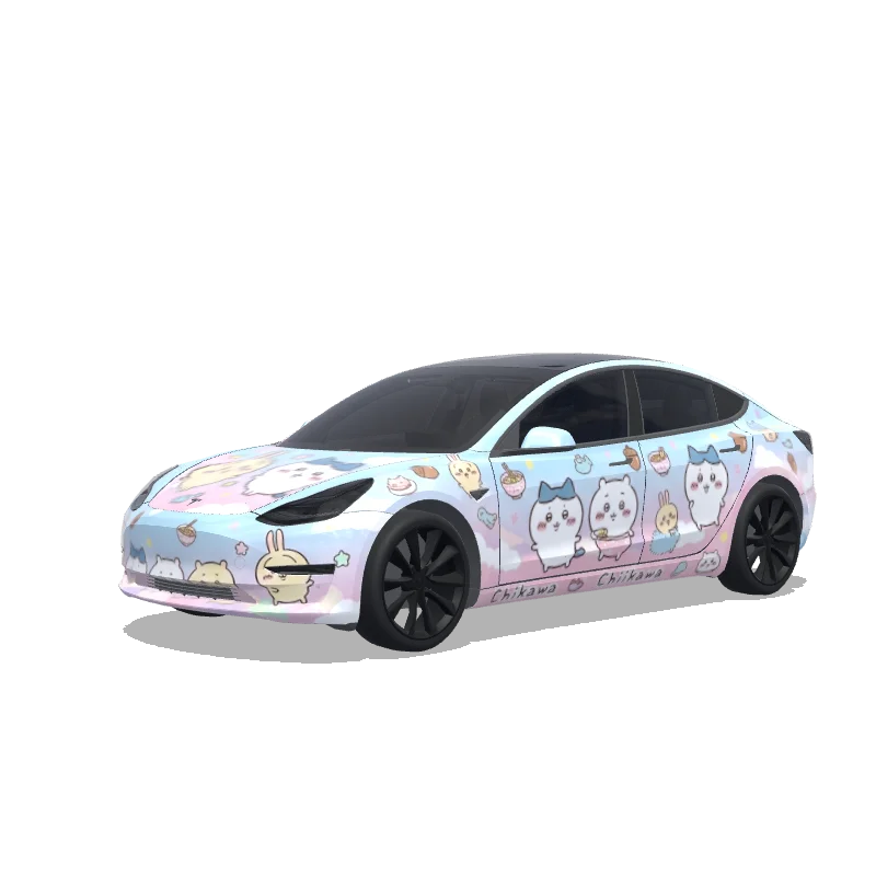 Custom Model 3 Wrap Design