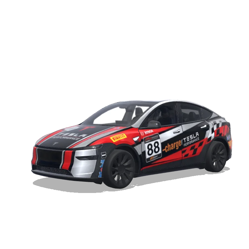 Tesla Model Y (2025+) custom wrap design - free download PNG