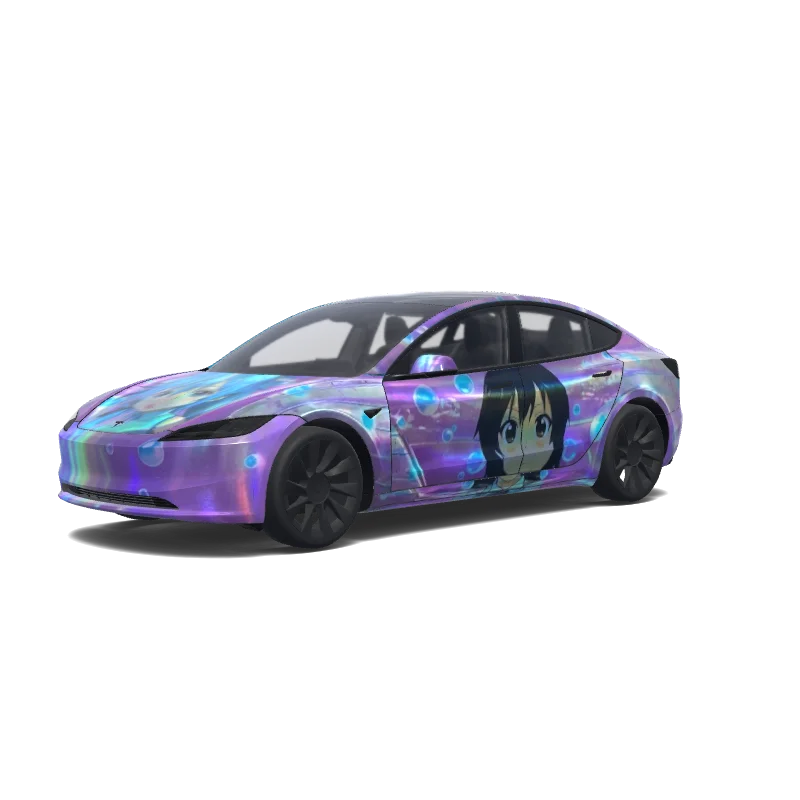 Tesla Model 3 (2024+) Standard & Premium Paint Shop wrap, 3D preview