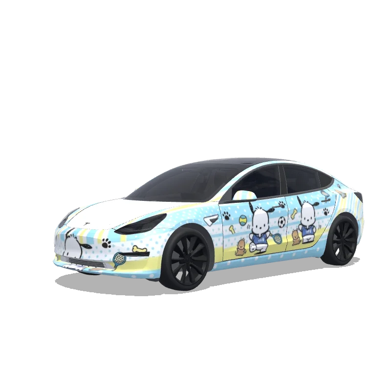 Custom Model 3 Wrap Design