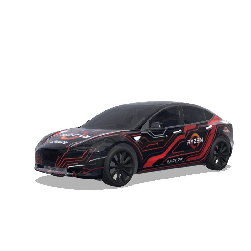Custom Model 3 Wrap Design