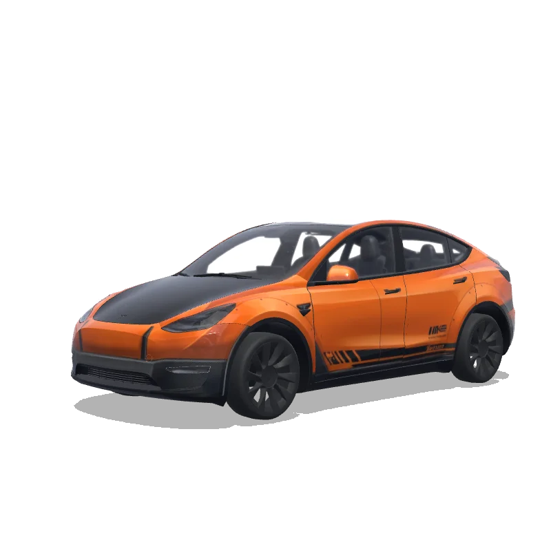 Orange with Matte Black Hood