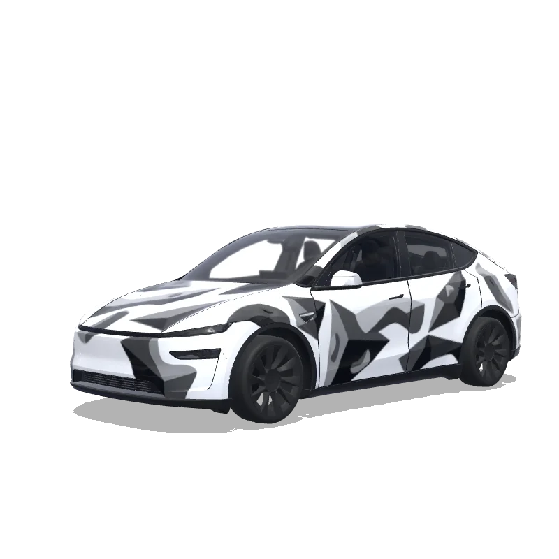 White and Black Geometric Camo