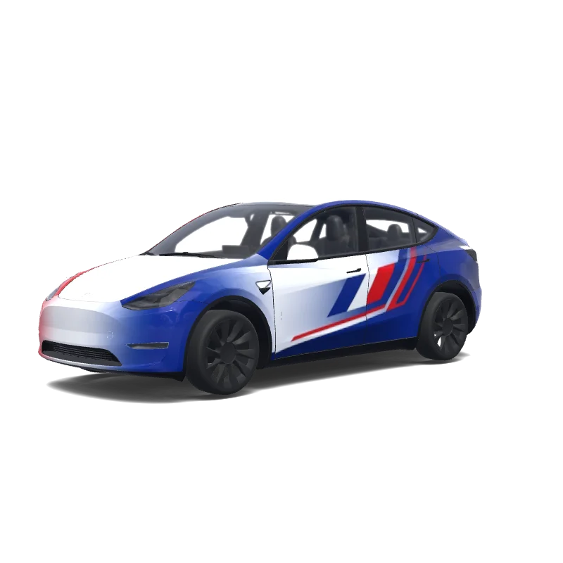 French Tricolor Blue White Red