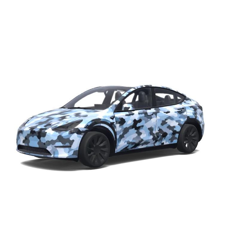 Sky Blue Pixel Camo