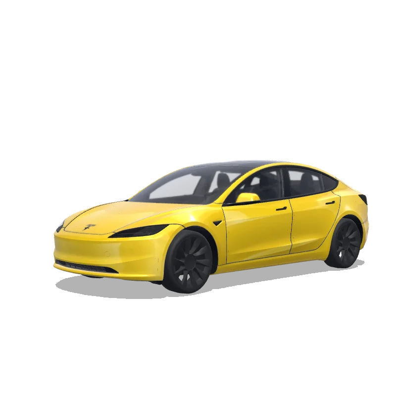 I need a yellow wrap with blacked out tesla logs front and back. Yellow tesla logo on rims and yellow calibers. Colors: yellow.
