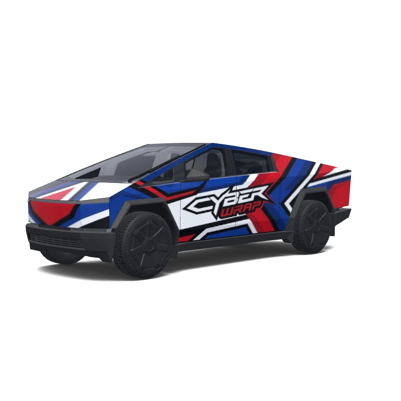 Cyber Red, White and Blue Shards