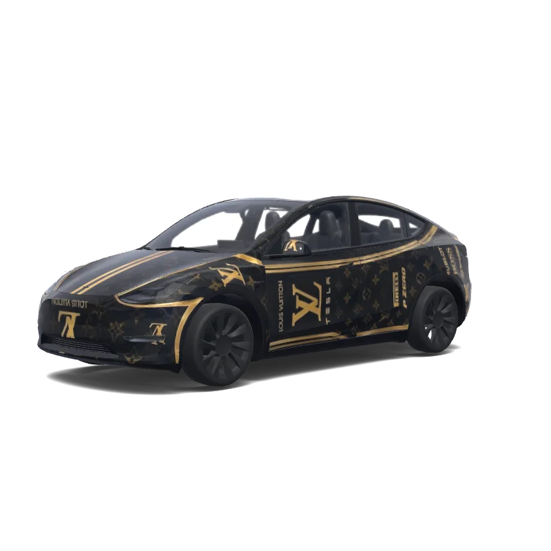 Black and Gold Monogram