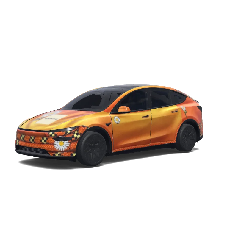 Orange Patchwork Pattern