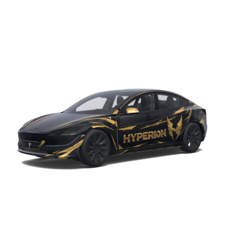 Tesla Model 3 (2024+) wrap design - test
