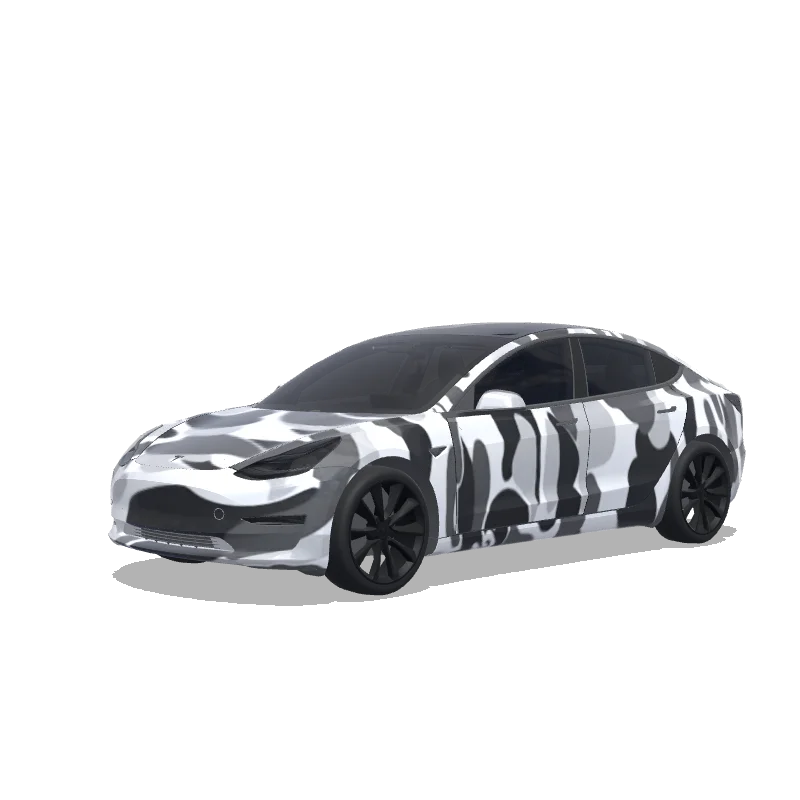 Snow Camo Black and White