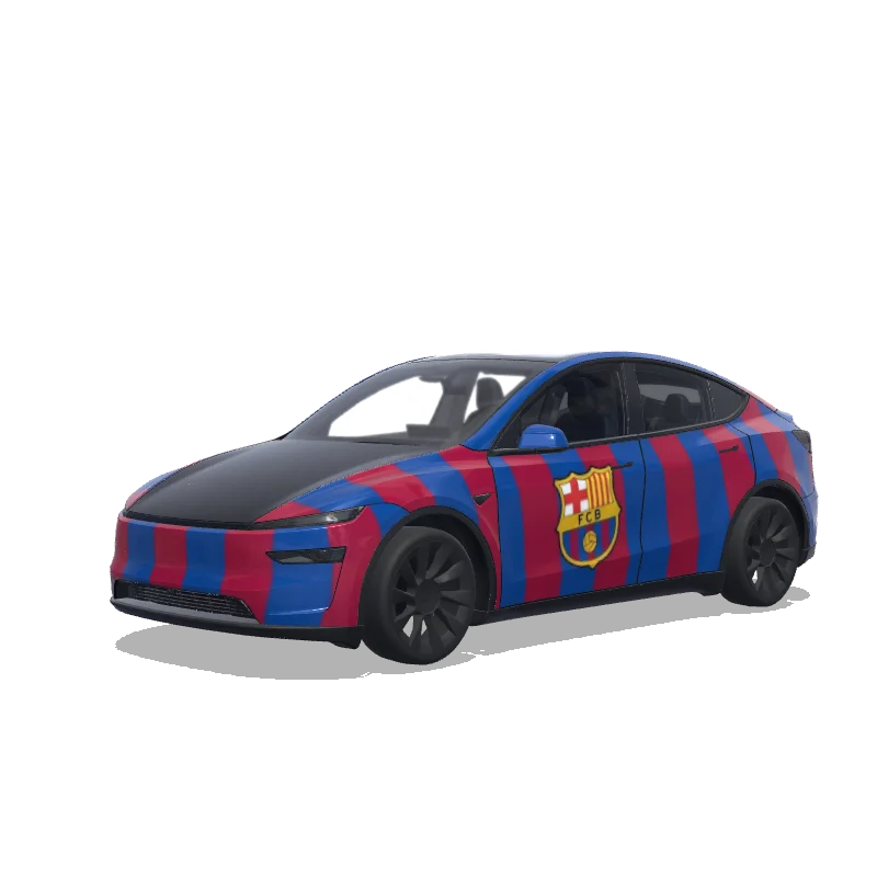 Tesla Model Y (2025+) wrap design - barça