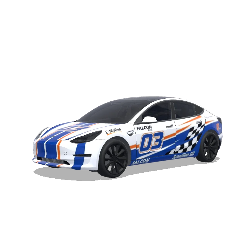 Racing Model 3 Wrap Design