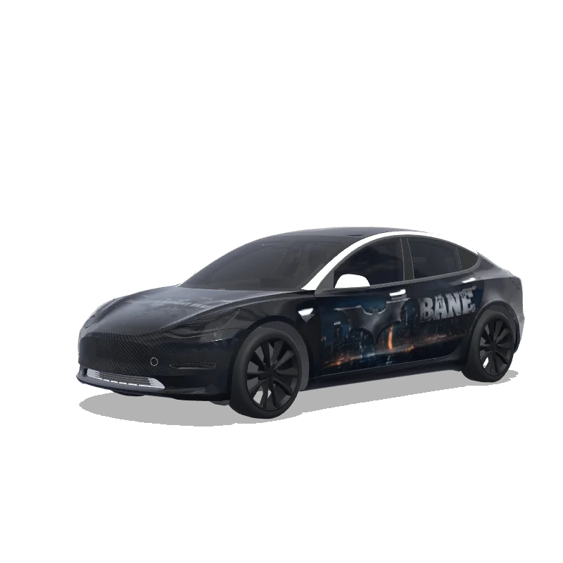 Custom Model 3 Wrap Design