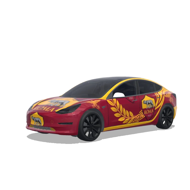 Tesla Model 3 Paint Shop wrap, 3D preview