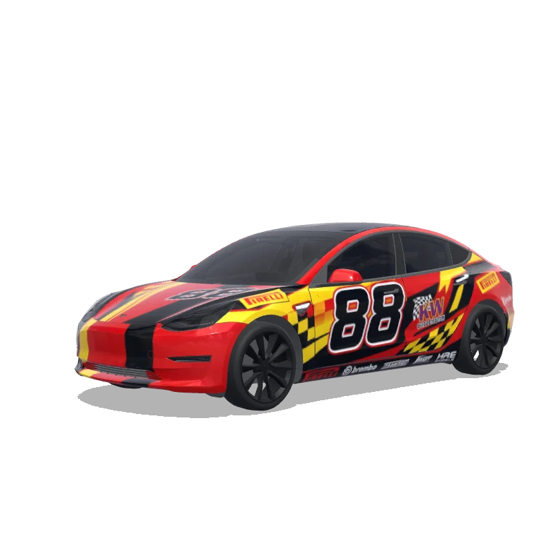 Racing Model 3 Wrap Design