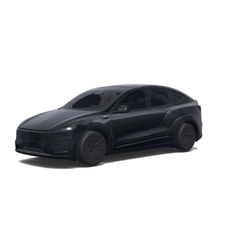 Tesla Model Y L with a Black wrap, 3D Paint Shop preview