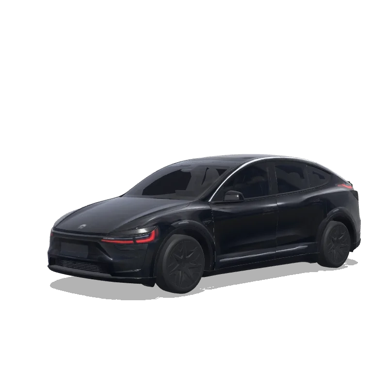 Tesla Model Y L with a Black wrap, 3D Paint Shop preview
