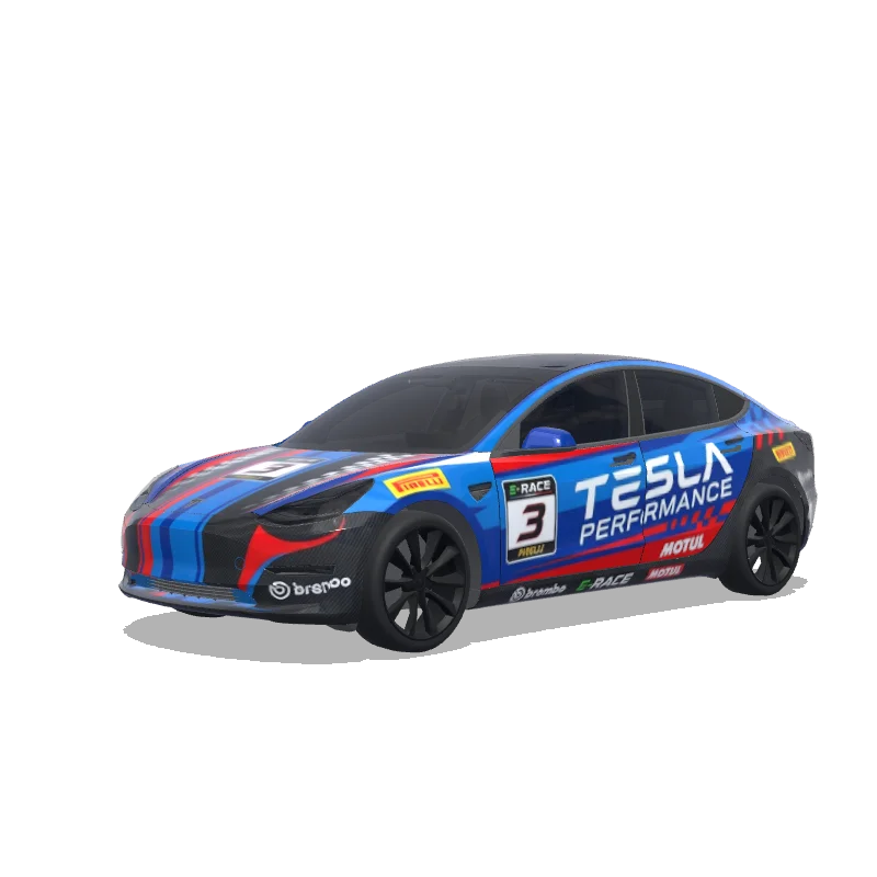 Racing Model 3 Wrap Design