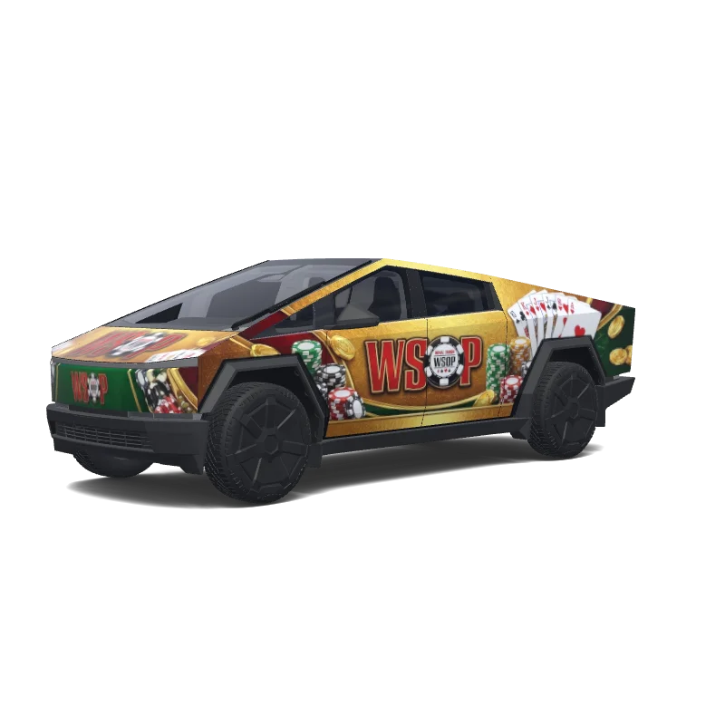 Tesla Cybertruck Paint Shop wrap, 3D preview