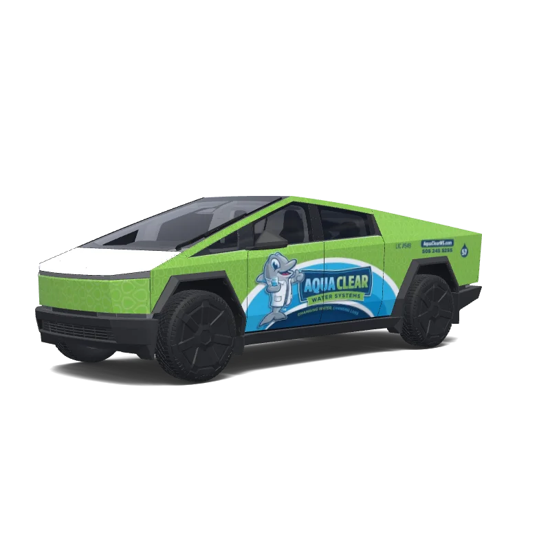 Tesla Cybertruck Paint Shop wrap, 3D preview