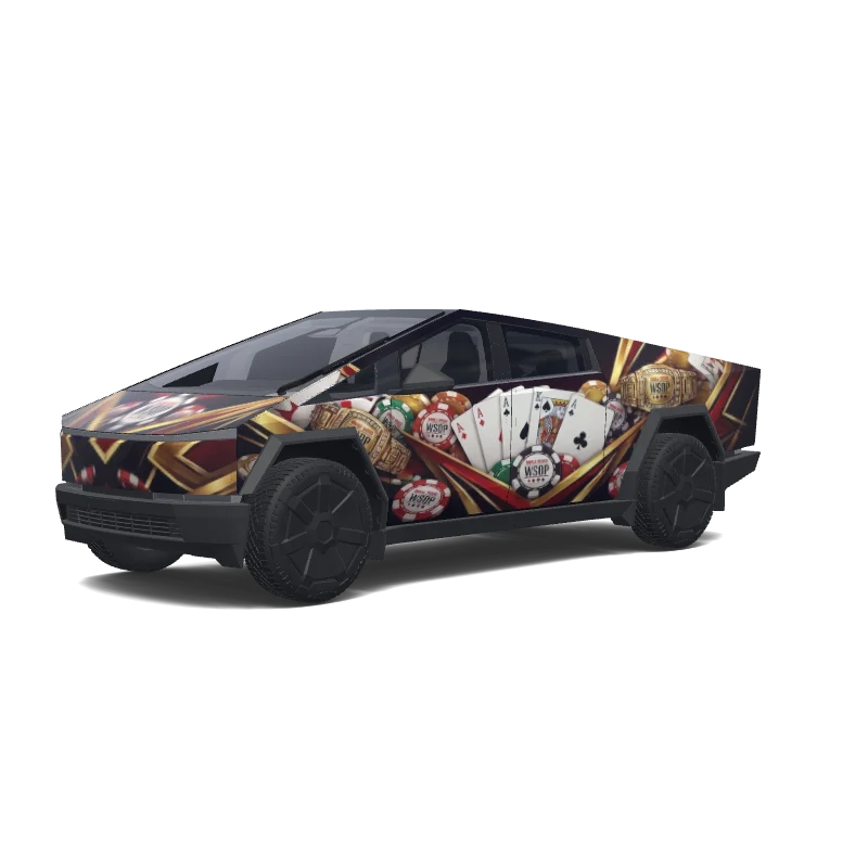 Tesla Cybertruck Paint Shop wrap, 3D preview