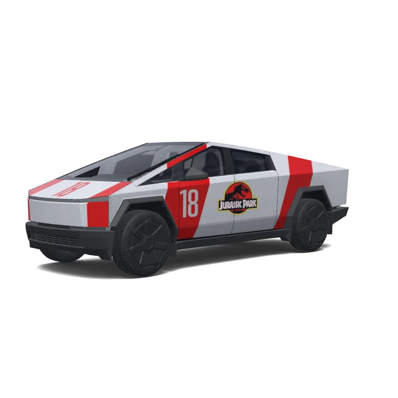 Tesla Cybertruck Paint Shop wrap, 3D preview