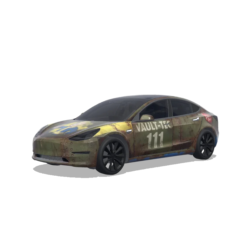 Custom Model 3 Wrap Design