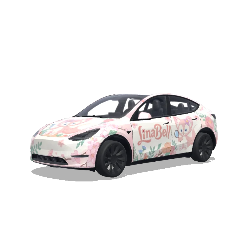 Tesla Model Y Paint Shop wrap, 3D preview