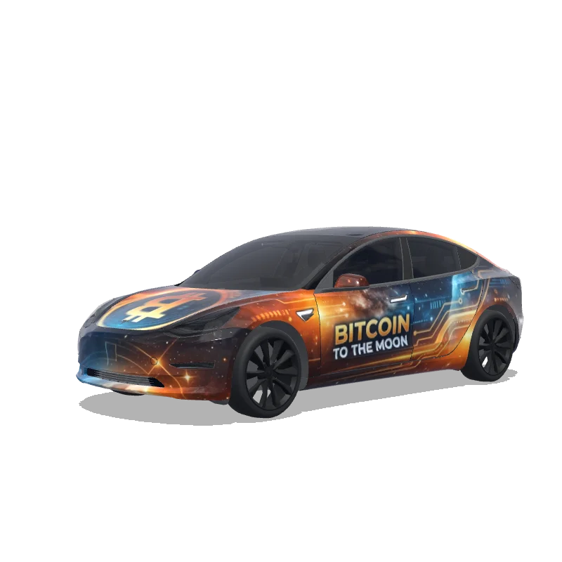 Custom Model 3 Wrap Design