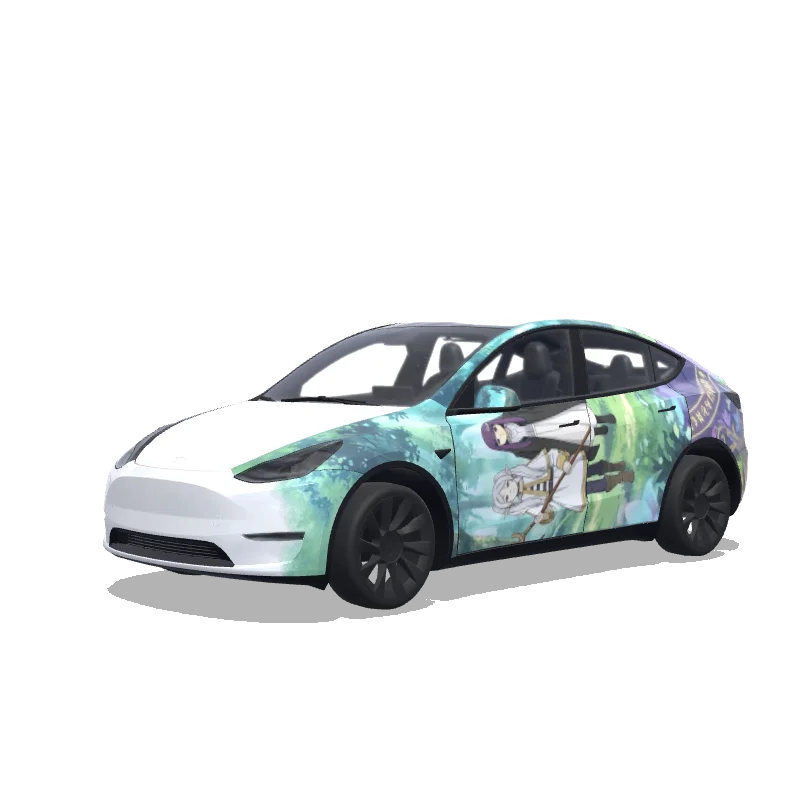 Tesla Model Y Paint Shop wrap, 3D preview