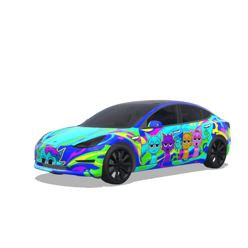 Custom Model 3 Wrap Design